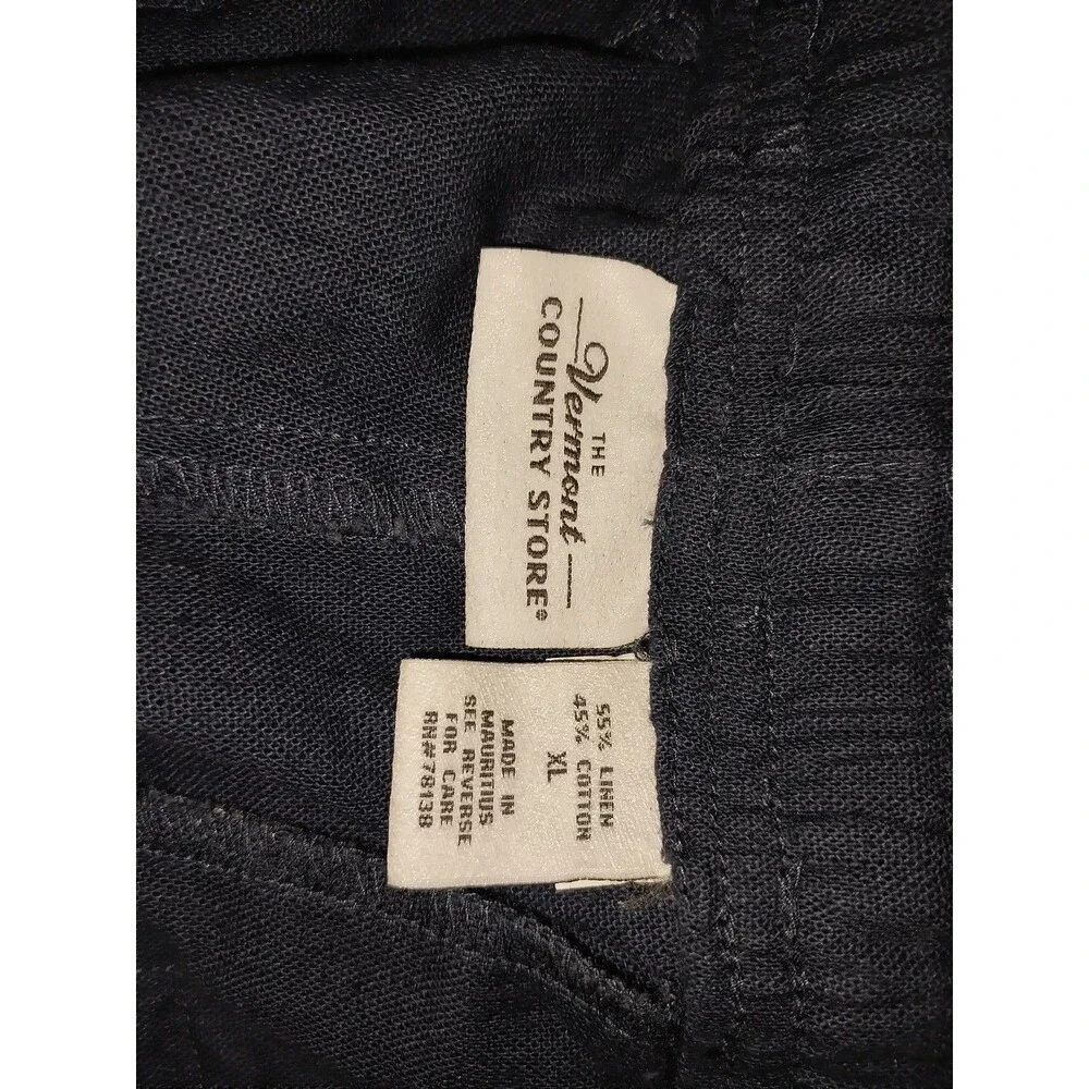 Vermont Country Store Men's XL Linen Blend Drawstring Shorts